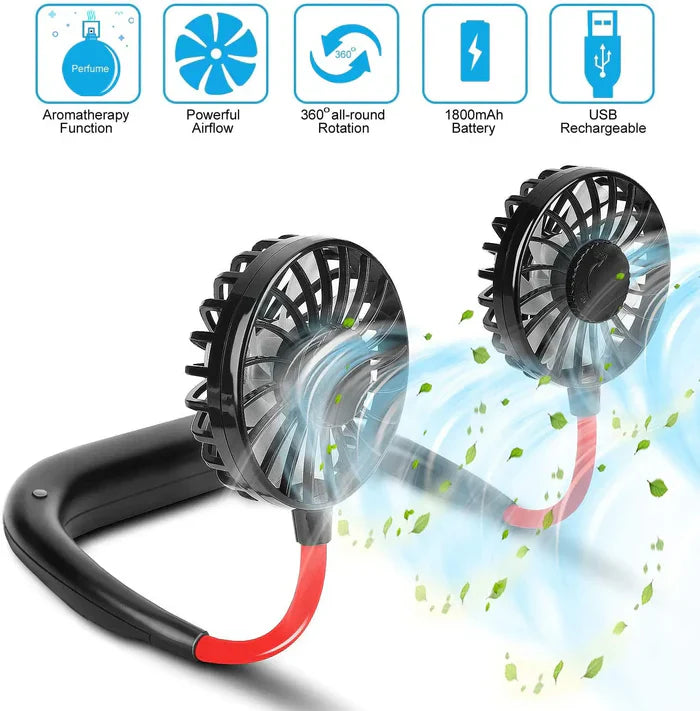 Portable Neck Fan (Imported) 360 degree
