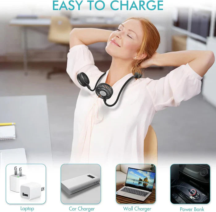 Portable Neck Fan (Imported) 360 degree
